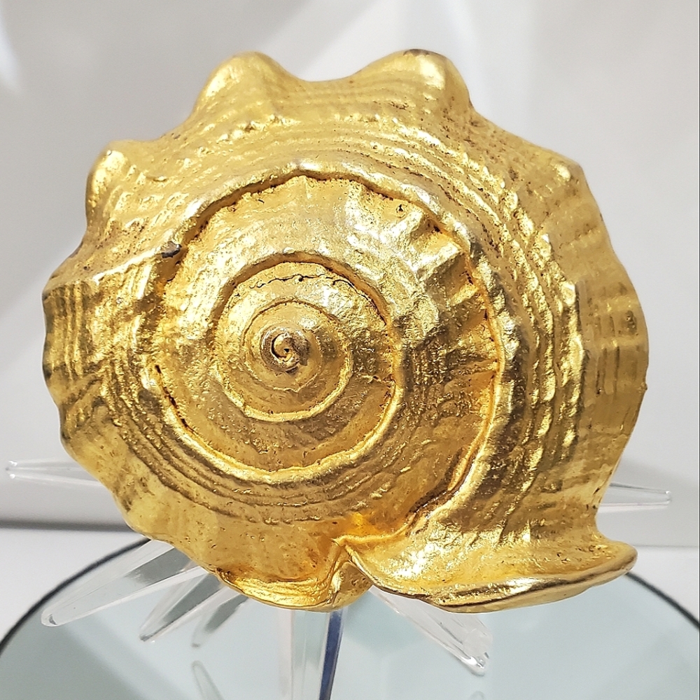 Ultra Rare Vintage KENNETH LANE Massive Seashell Brooch - Picture 2 of 5